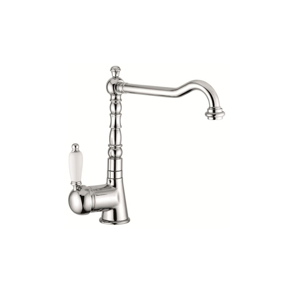 Miscelatore lavello monoforo Emmevi Laguna con leva ceramica