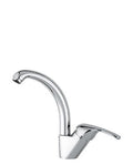 Miscelatore monocomando lavello Ambra cromato con canna girevole 360°