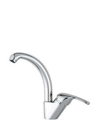 Miscelatore monocomando lavello Ambra cromato con canna girevole 360°