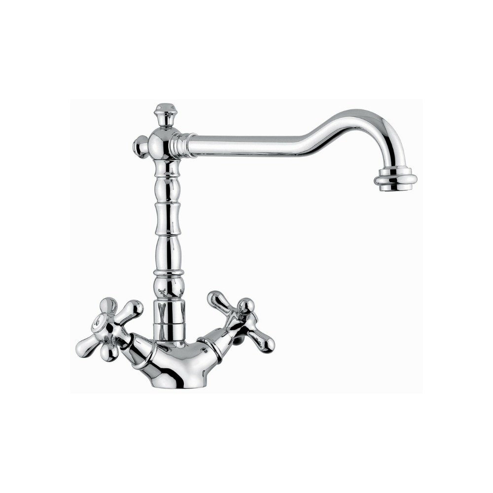 Rubinetto monoforo lavello Emmevi Decò Old con vitone ceramico