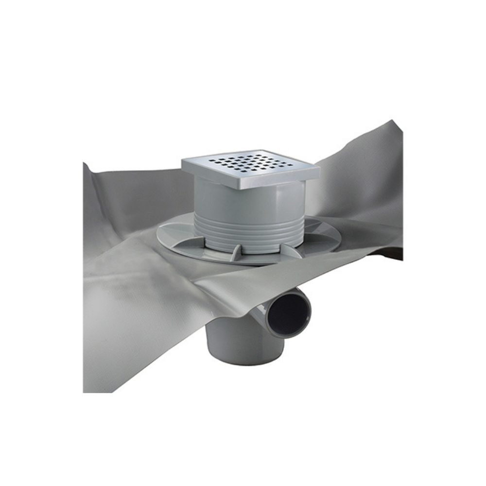 Telo doccia Gully 120×120 con piletta