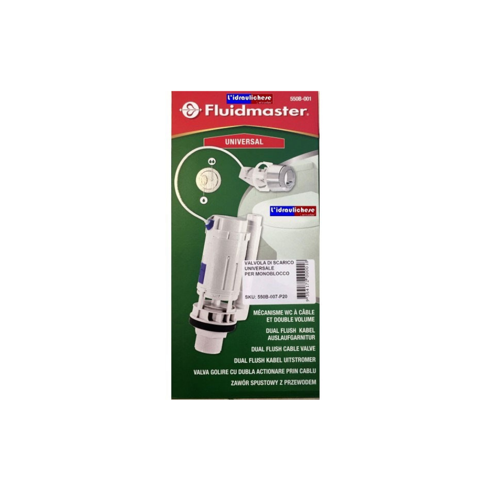 Valvola di scarico universale Fluidmaster per cassetta WC