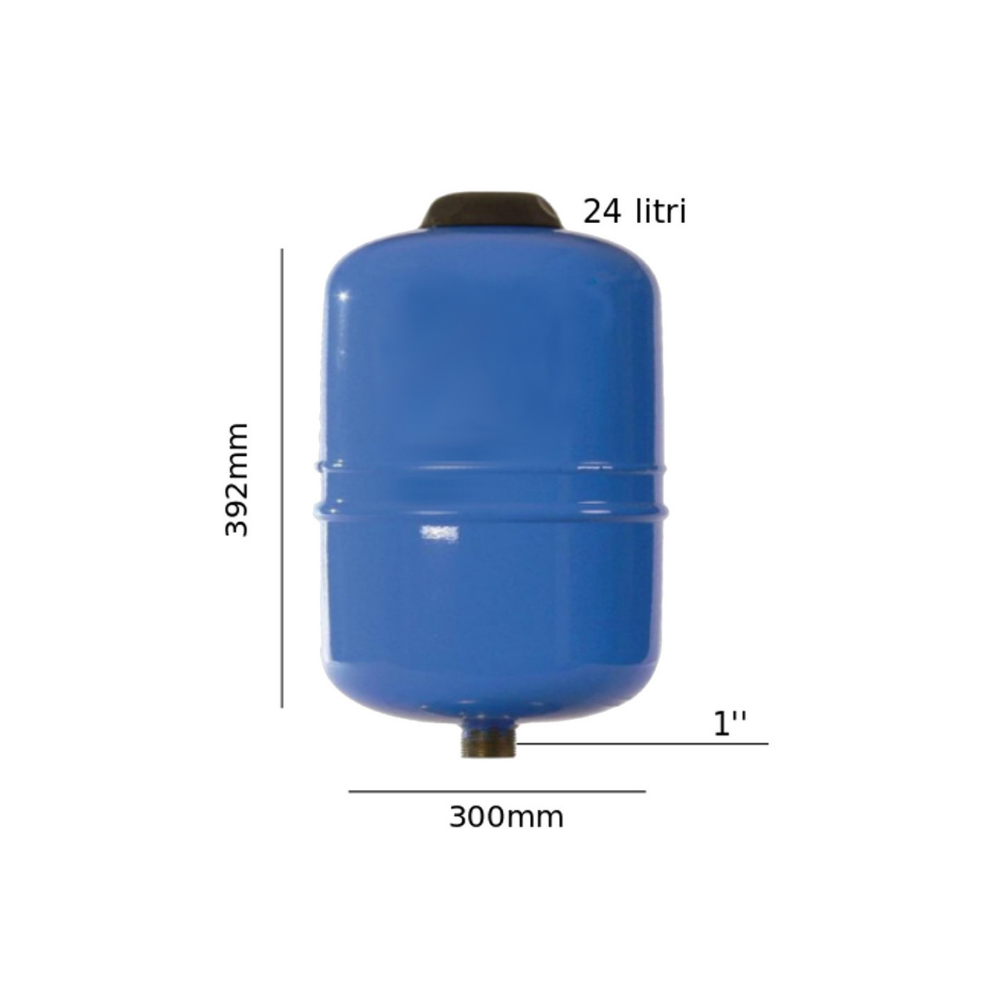 Vaso di espansione 24 litri – 5 anni di garanzia